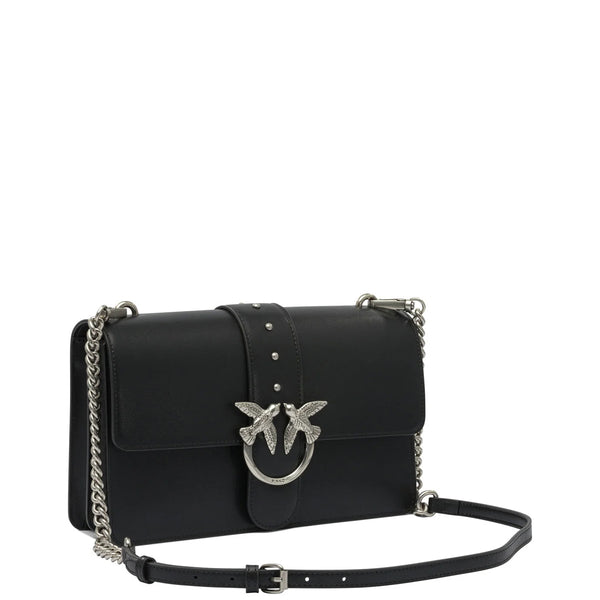 Pinko - Tracolla Love One Classic Nero Old Silver - 105857A0F1 - NERO-OLD/SILVER