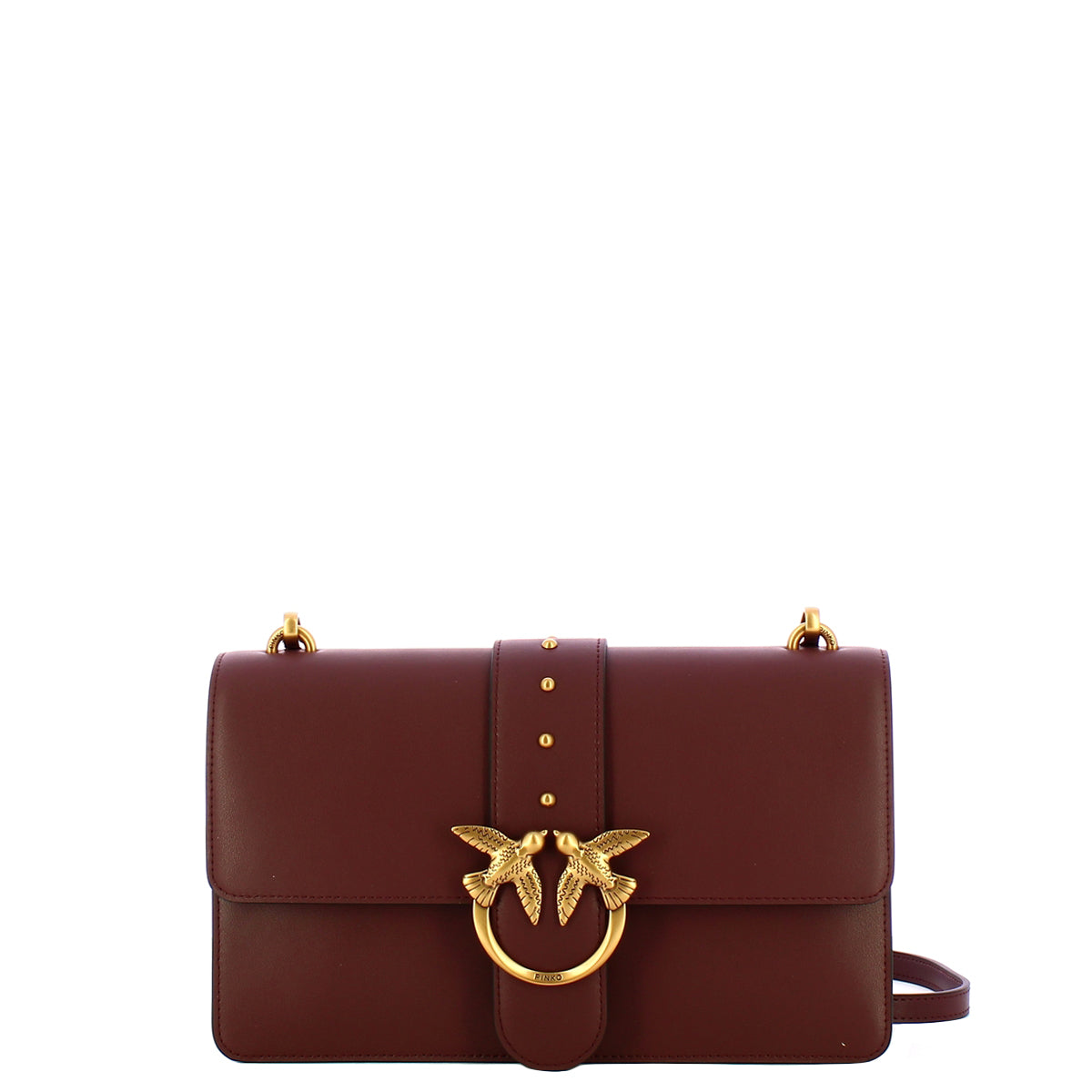 Pinko - Love One Classic Ciocc. Amaro Antique Gold Crossbody Bag - 105857A0F1 - CIOCC./AMARO-ANTIQUE/GOLD