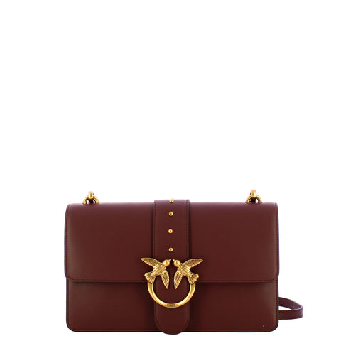 Pinko - Love One Classic Ciocc. Amaro Antique Gold Crossbody Bag - 105857A0F1 - CIOCC./AMARO-ANTIQUE/GOLD