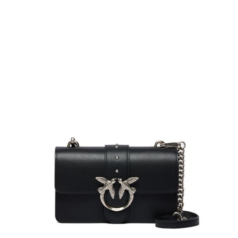 Pinko - Mini Borsa a tracolla Love One Nero Old Silver - 105856A0F1 - NERO-OLD/SILVER