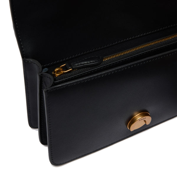 Pinko - Love One Nero Antique Gold Mini Crossbody Bag - 105856A0F1 - NERO-ANTIQUE/GOLD