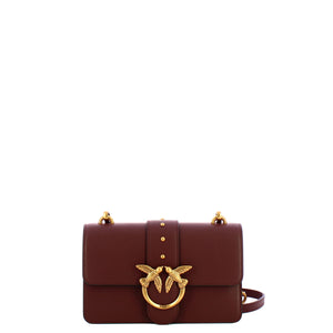 Pinko - Mini Borsa a tracolla Love One Cioccolato Amaro Antique Gold - 105856A0F1 - CIOCC./AMARO-ANTIQUE/GOLD