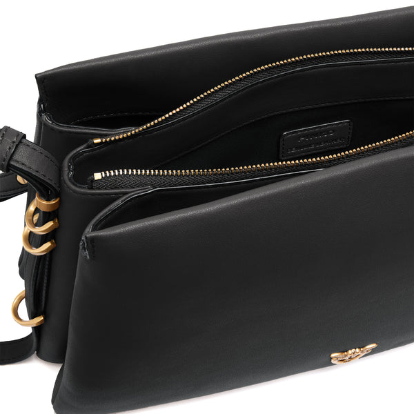 Pinko - Triplet Nero Antique Gold Shoulder Bag - 105161A0QO - NERO-ANTIQUE/GOLD