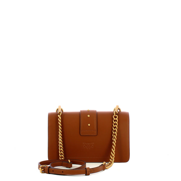 Pinko - Mini Borsa a tracolla Love One Marrone Leone Antique Gold - 105856A0F1 - MARRONE/-/LEONE-ANTIQUE/GOLD