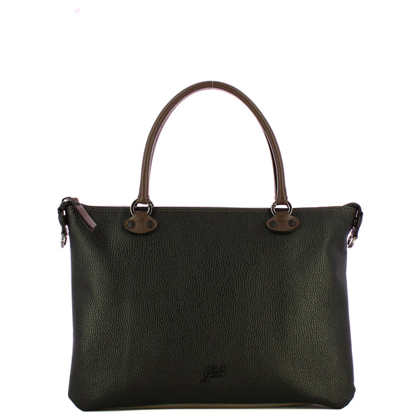 Gabs - Handbag Marilyn M Bull Back Quercia Nero Zinco - G012000T2X2668 - QUERCIA+NERO+ZINCO