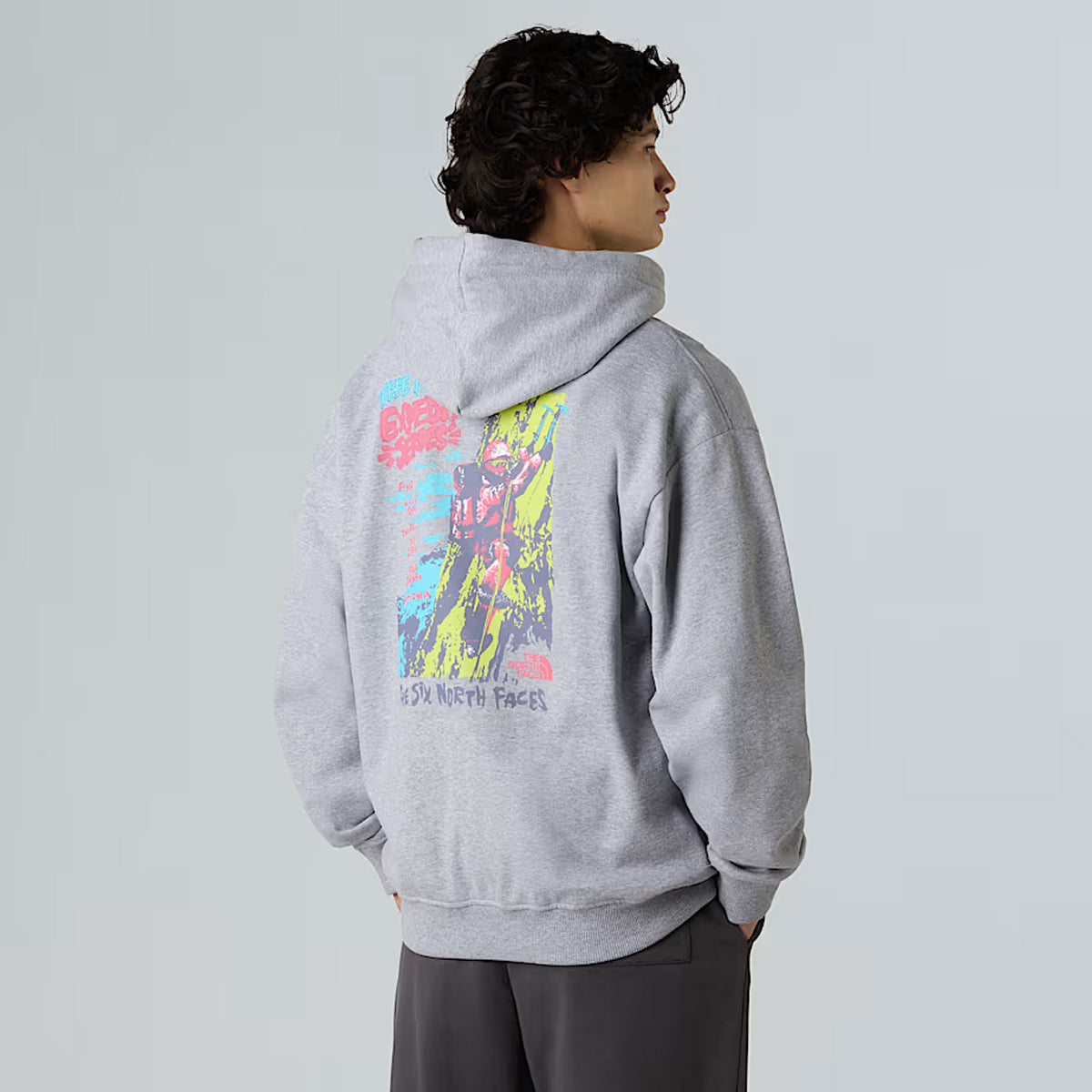 The North Face - Felpa Expedition Celebration TNF Light Grey Heather - NF0A8E3F - TNF/LIGHT/GREY/HEATHER