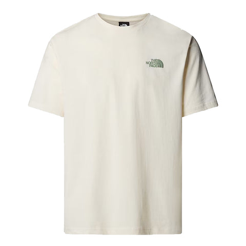 The North Face - T-Shirt NSE Slopes Relaxed White Dune - NF0A8E4E - WHITE/DUNE