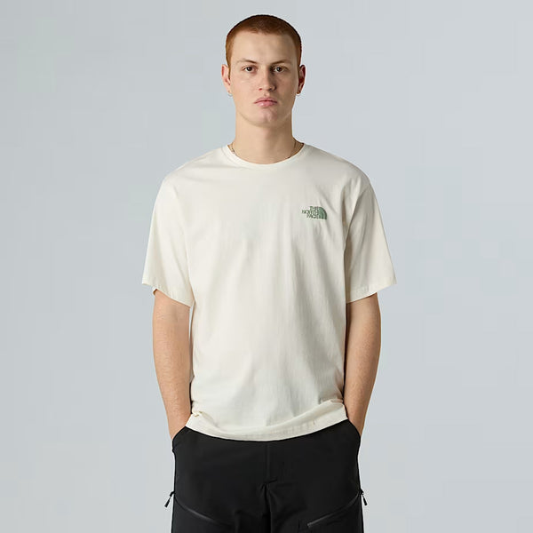 The North Face - T-Shirt NSE Slopes Relaxed White Dune - NF0A8E4E - WHITE/DUNE
