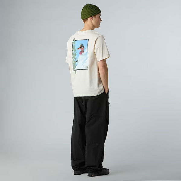 The North Face - T-Shirt NSE Slopes Relaxed White Dune - NF0A8E4E - WHITE/DUNE