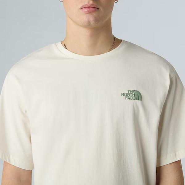 The North Face - T-Shirt NSE Slopes Relaxed White Dune - NF0A8E4E - WHITE/DUNE