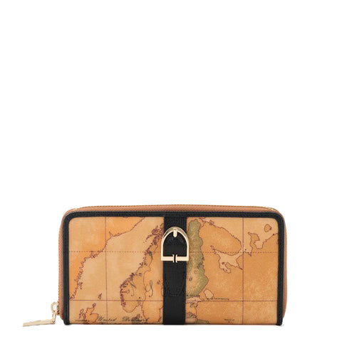 Alviero Martini 1a Classe - Portafoglio Valley Geo Zip Around Nero - PP01G611 - NERO