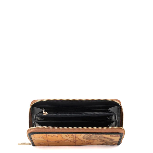Alviero Martini 1a Classe - Portafoglio Valley Geo Zip Around Nero - PP01G611 - NERO