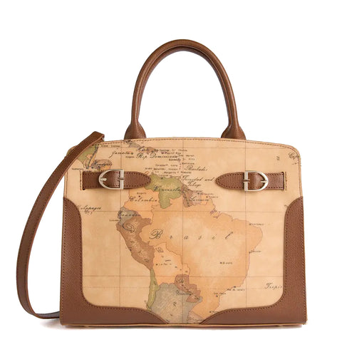 Alviero Martini 1a Classe - Borsa a mano Valley Geo Castagna - LD63G611 - CASTAGNA