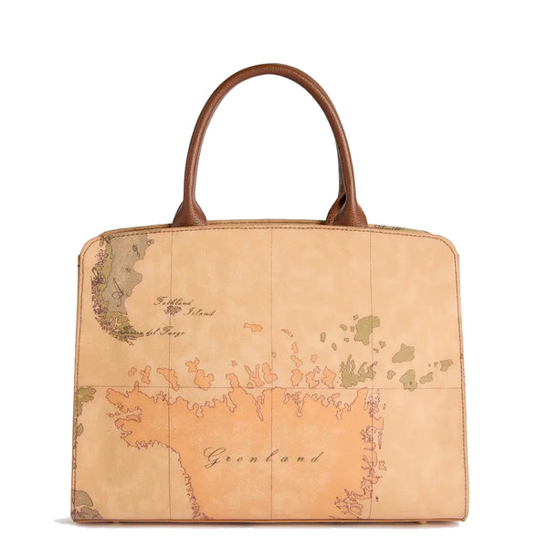 Alviero Martini 1a Classe - Borsa a mano Valley Geo Castagna - LD63G611 - CASTAGNA