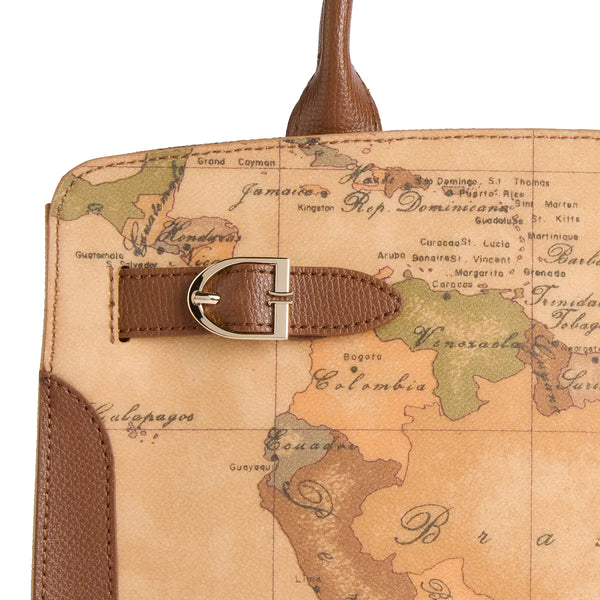 Alviero Martini 1a Classe - Borsa a mano Valley Geo Castagna - LD63G611 - CASTAGNA