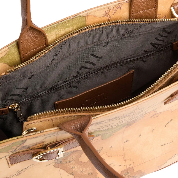 Alviero Martini 1a Classe - Borsa a mano Valley Geo Castagna - LD63G611 - CASTAGNA