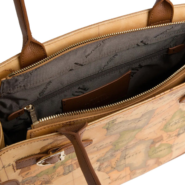 Alviero Martini 1a Classe - Borsa a spalla Valley Geo Castagna - LD64G611 - CASTAGNA