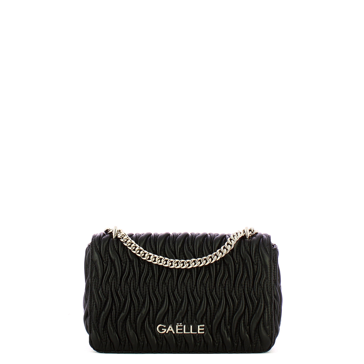 Ga��lle - Borsa a spalla convertibile Pliss�� Nero - GAACW02454 - NERO