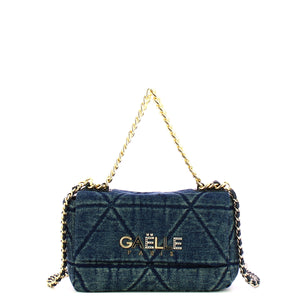 Ga��lle - Borsa a spalla Regular Denim Matelass�� Blue - GAACW02399 - BLU