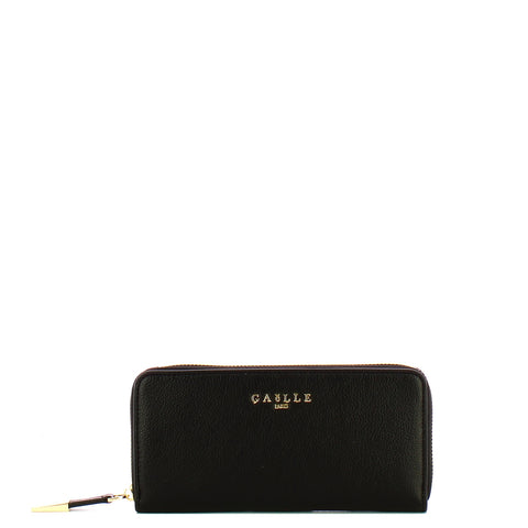 Ga��lle - Portafoglio Regular Zip Around Nero - GAACW02319 - NERO