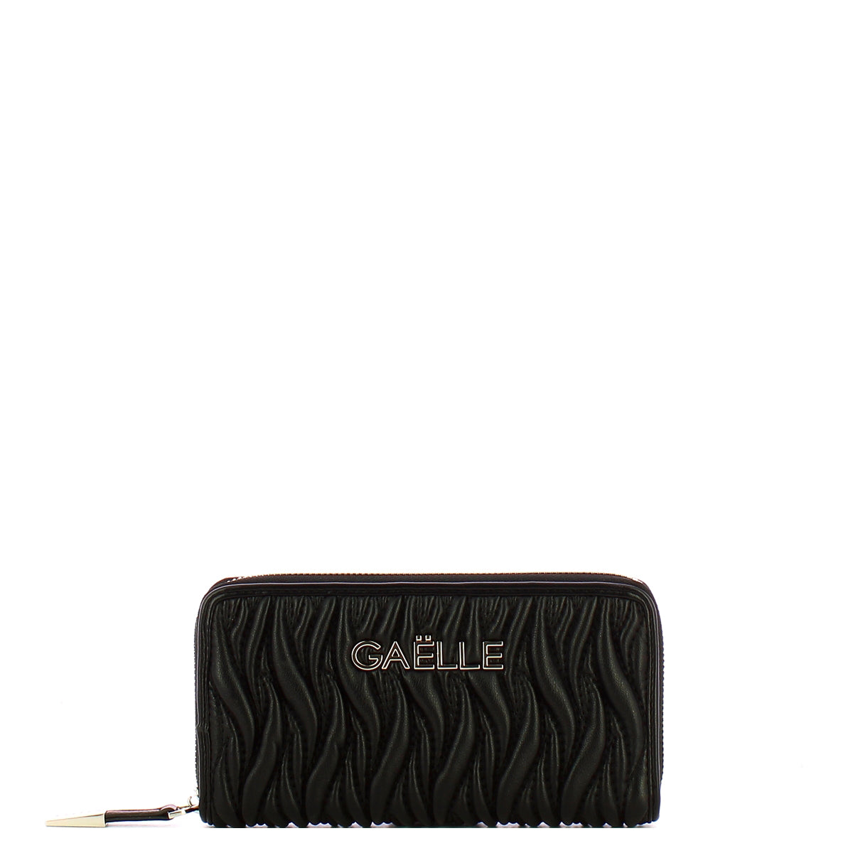 Ga��lle - Portafoglio Regular Zip Around Pliss�� Nero - GAACW02451 - NERO