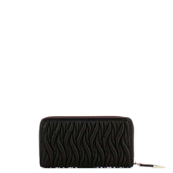Ga��lle - Portafoglio Regular Zip Around Pliss�� Nero - GAACW02451 - NERO