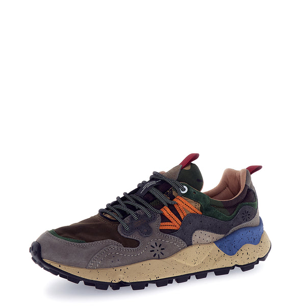 Flower Mountain - Sneakers Uomo Yamano 3 Dark Grey Anthracite Black - 201781654 - DARK/GREY-ANTHRACITE-BLACK