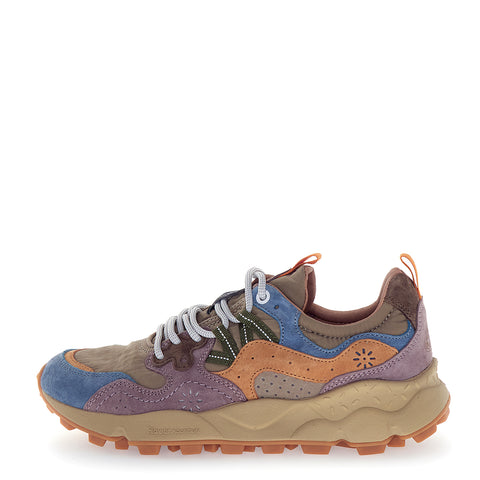 Flower Mountain - Sneakers Unisex Yamano 3 Petrol Grey Light Papaya - 201781801 - PETROL-GREY-LIGHT/PAPAYA