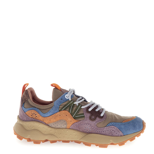 Flower Mountain - Sneakers Unisex Yamano 3 Petrol Grey Light Papaya - 201781801 - PETROL-GREY-LIGHT/PAPAYA