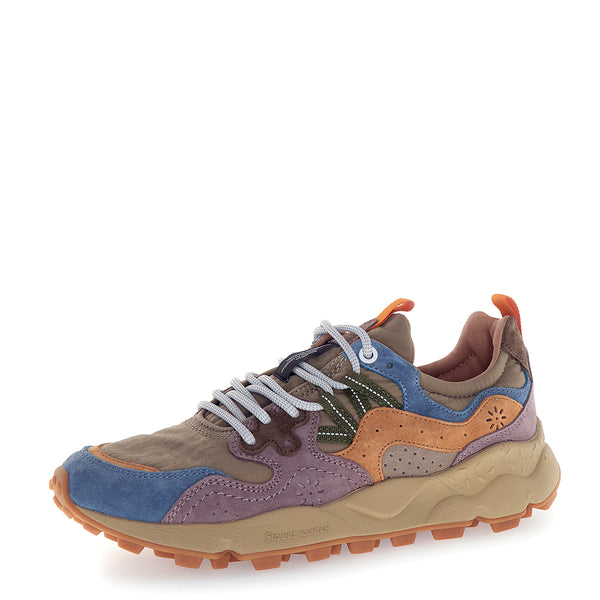 Flower Mountain - Sneakers Unisex Yamano 3 Petrol Grey Light Papaya - 201781801 - PETROL-GREY-LIGHT/PAPAYA