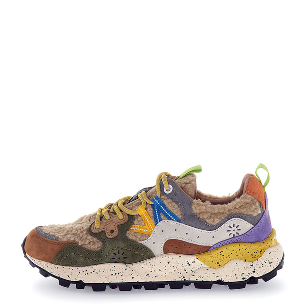 Flower Mountain - Sneakers Unisex Yamano 3 Mud Grey Off White - 201781830 - MUD-GREY-OFF/WHITE