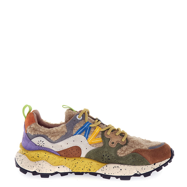 Flower Mountain - Sneakers Unisex Yamano 3 Mud Grey Off White - 201781830 - MUD-GREY-OFF/WHITE