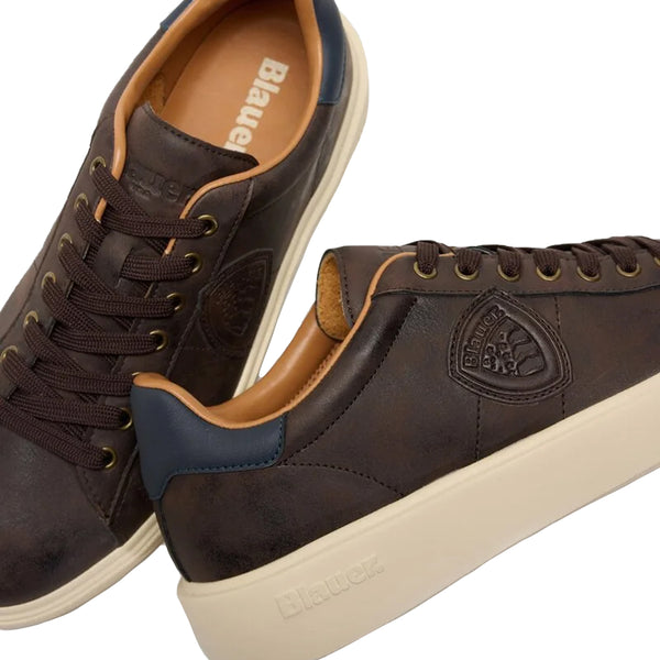 Blauer - Sneakers Buck 01 Nub Dark Brown Navy - F5BUCK01/NUB - DARK/BROWN/NAVY