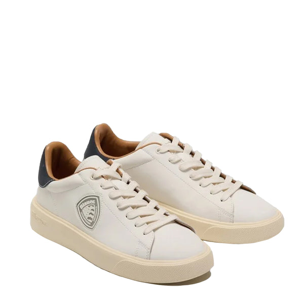 Blauer - Sneakers Buck 07 Cream Navy - F5BUCK07/LEA - CREAM/NAVY