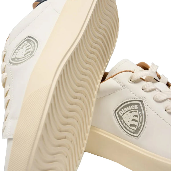 Blauer - Sneakers Buck 07 Cream Navy - F5BUCK07/LEA - CREAM/NAVY