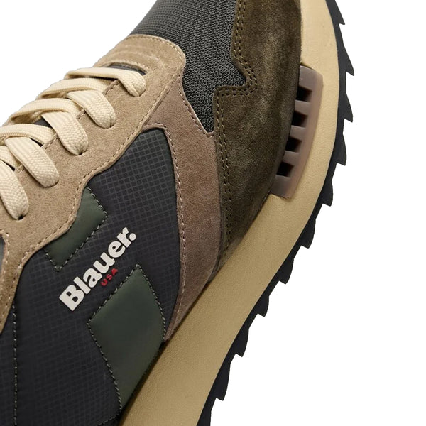 Blauer - Sneakers Ryder 01 Military Green Navy - F5RYDER01/NYN - MILITARY/NAVY