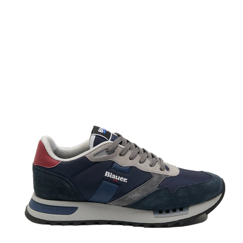 Blauer - Sneakers Ryder 01 Navy Red - F5RYDER01/NYN - NAVY/RED