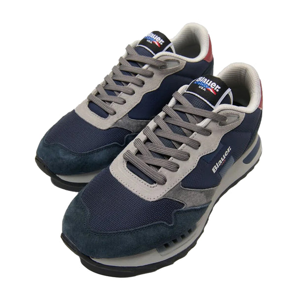 Blauer - Sneakers Ryder 01 Navy Red - F5RYDER01/NYN - NAVY/RED