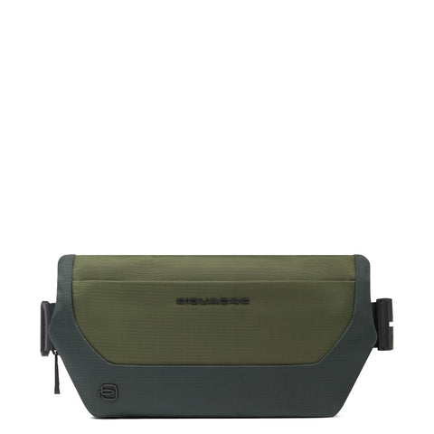 Piquadro - Belt Bag in recycled fabric S140 Verde - CA6903S140 - VERDE