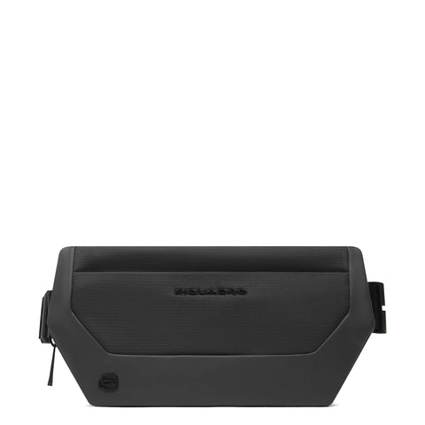Piquadro - Belt Bag in recycled fabric S140 Nero - CA6903S140 - NERO