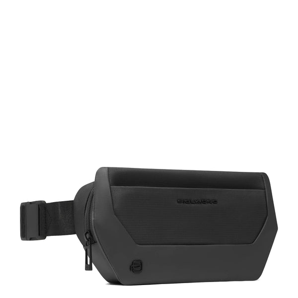 Piquadro - Belt Bag in recycled fabric S140 Nero - CA6903S140 - NERO