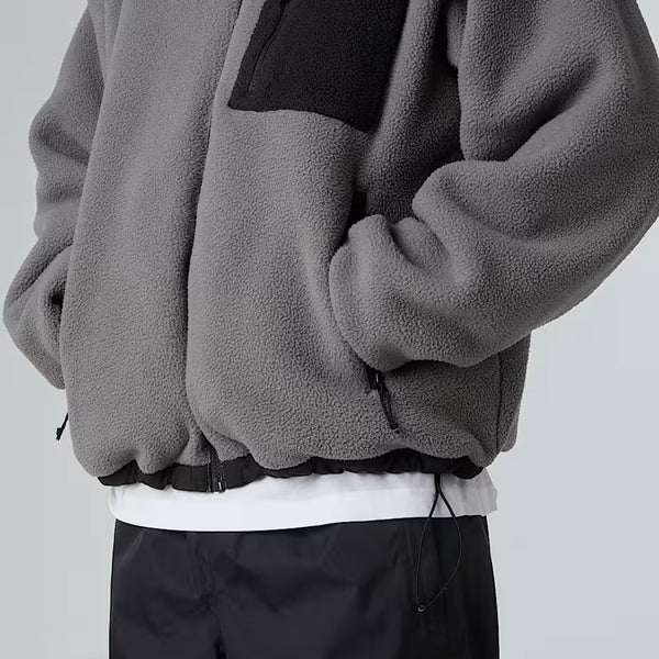 The North Face - Giacca in pile reversibile Yumiori TNF Black Smoked Pearl - NF0A89GT - TNF/BLACK/SMOKED/PEARL