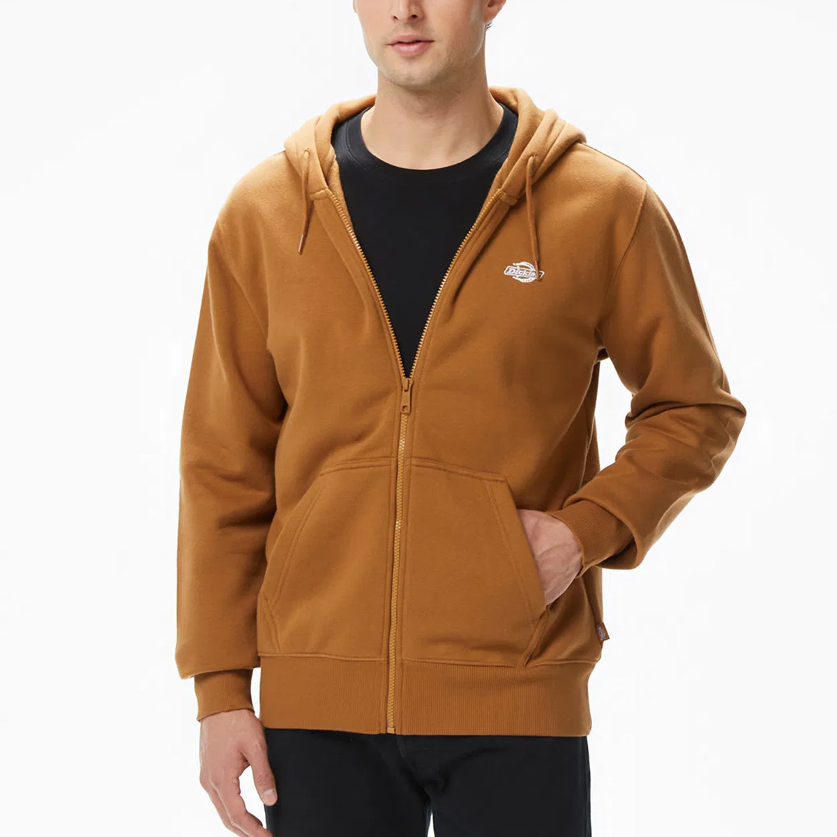 Dickies - Summerdale Brown Duck Zip Hoodie - DK0A4YQA - BROWN/DUCK