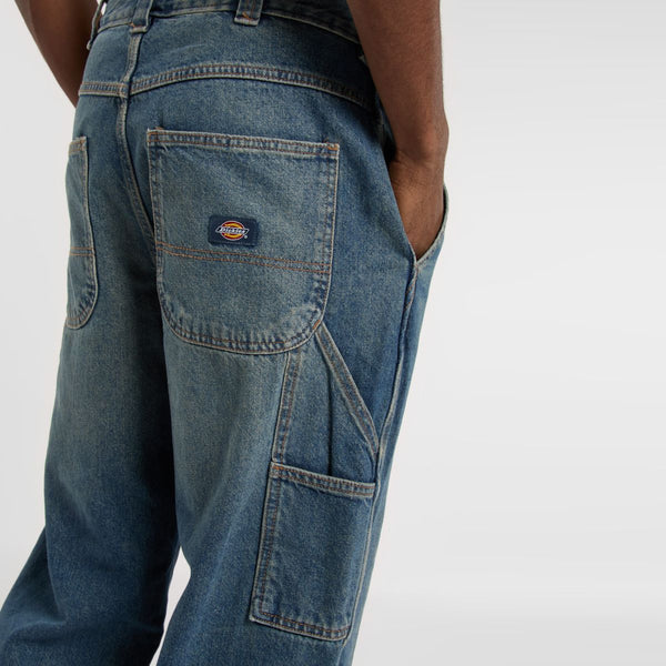 Dickies - Stevensville Carpenter Khaki Tinted Blue Jeans - DK0A863T - KHAKI/TINTED/BLUE