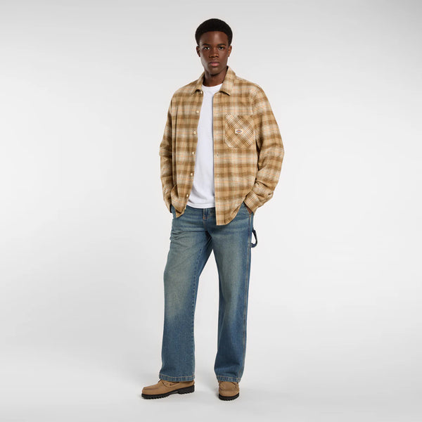 Dickies - Camicia Forest Check Wood Ash - DK0A8653 - WOOD/ASH