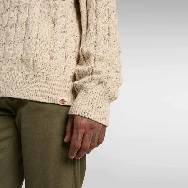 Dickies - Maglione Vanleer Cable Wood Ash - DK0A87OR - WOOD/ASH