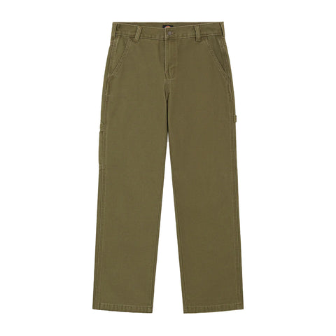 Dickies - Canvas Carpenter Military Green Trousers - DK0A87PD - MILITARY/GR