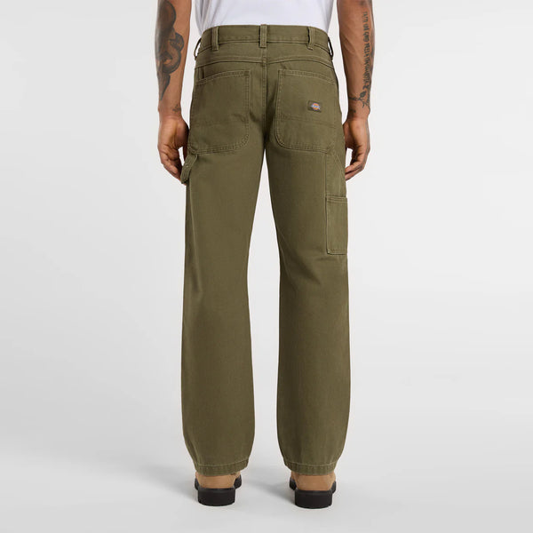 Dickies - Canvas Carpenter Military Green Trousers - DK0A87PD - MILITARY/GR