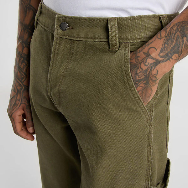 Dickies - Canvas Carpenter Military Green Trousers - DK0A87PD - MILITARY/GR