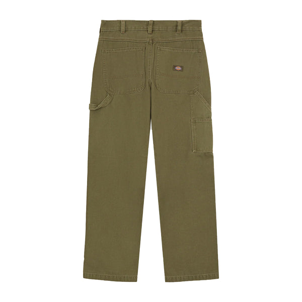 Dickies - Canvas Carpenter Military Green Trousers - DK0A87PD - MILITARY/GR